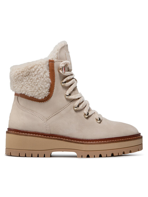 Tommy Hilfiger Botas Tommy Hilfiger Th Outdoor Flat Boot FW0FW05944 Beis