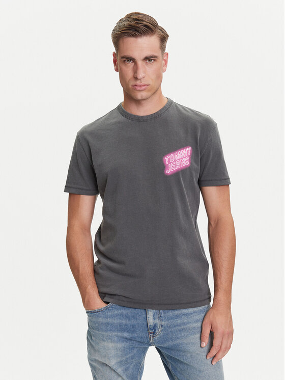 Tommy Jeans Tommy Jeans T-Shirt Novelty DM0DM21829 Γκρι Regular Fit