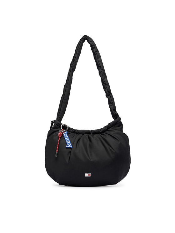Tommy Jeans Torbica Tommy Jeans Tjw Icon Charms Hobo AW0AW18783 Crna