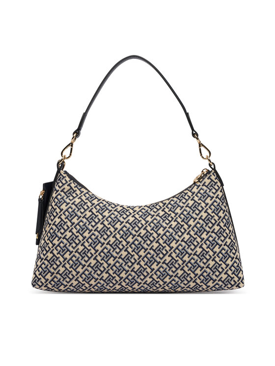 Tommy Hilfiger Τσάντα Tommy Hilfiger Th Icon Shoulder Bag Jacquard AW0AW18907 Σκούρο μπλε