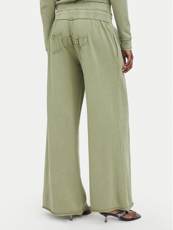 Juicy Couture Juicy Couture Donji dio trenerke JCWBJ226321 Kaki Relaxed Fit
