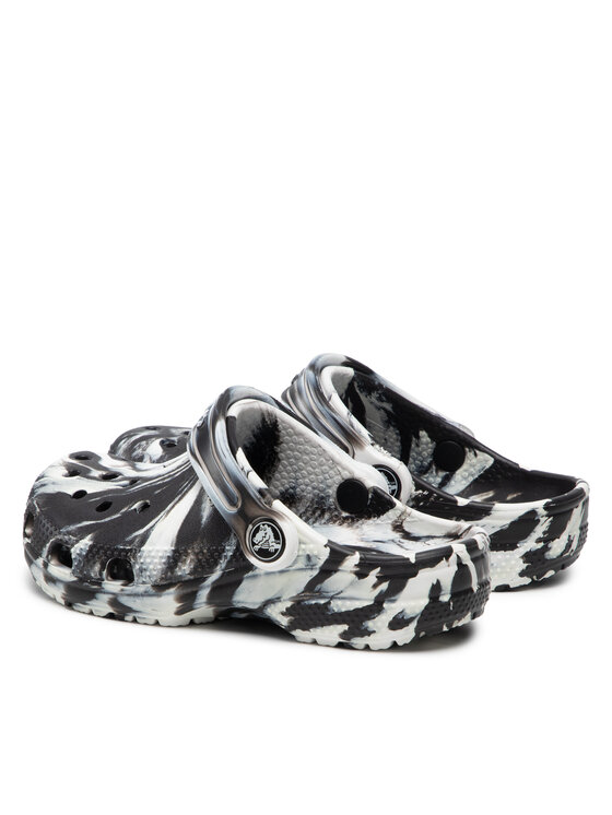 Crocs Natikači Crocs Classic Marbled Clog 207464 Črna