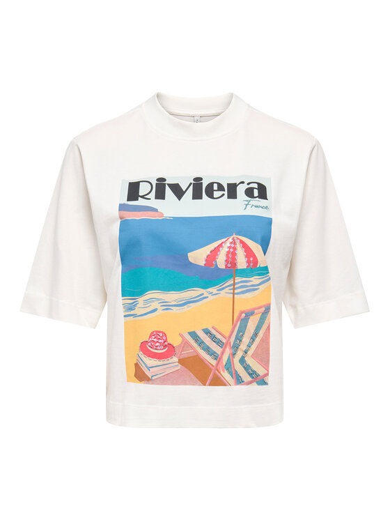 ONLY ONLY Camiseta Vega 15375753 Blanco Regular Fit