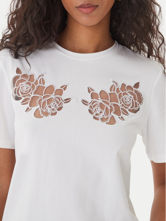Fracomina Fracomina Camiseta FS26ST3001J401E5 Blanco Regular Fit