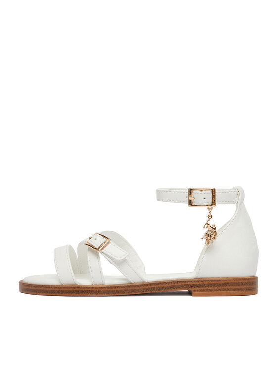 U.S. Polo Assn. Босоніжки U.S. Polo Assn. EO-ANGE001K/6Y1 Білий
