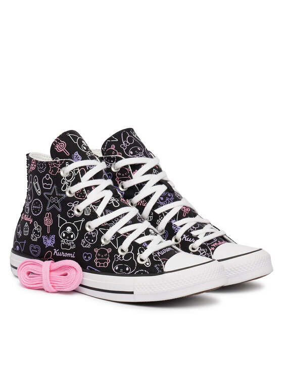 Converse Plátenky Converse Chuck Taylor All Star Hi X My Melody Kuromi A24938C Čierna