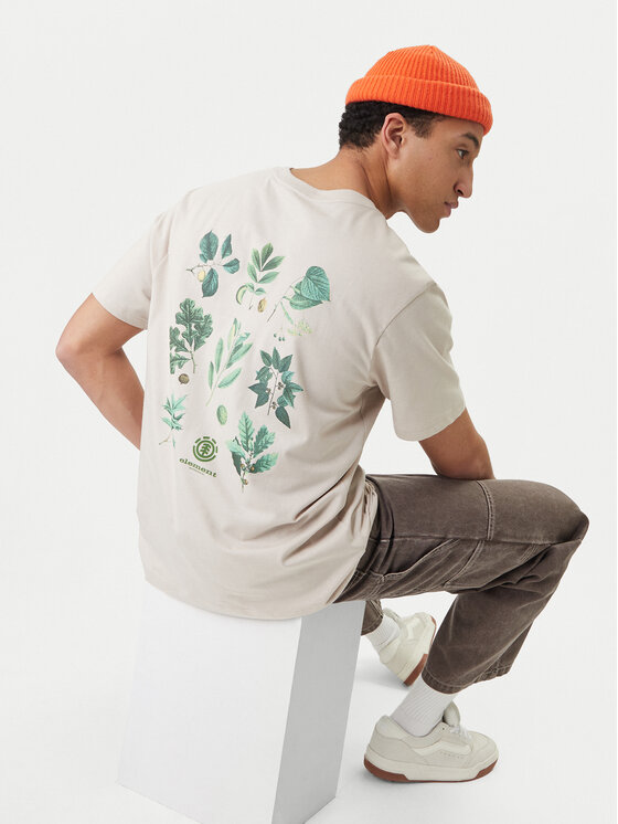 Element Element Camiseta Bigfoot Trees ELYZT00585 Écru Regular Fit