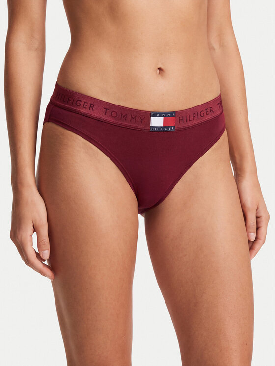 Tommy Hilfiger Tommy Hilfiger Tangas UW0UW06682 Rojo oscuro