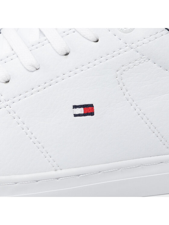 Tommy Hilfiger Sneakersy Tommy Hilfiger Essential Leather Detail Vulc FM0FM04047 Bílá