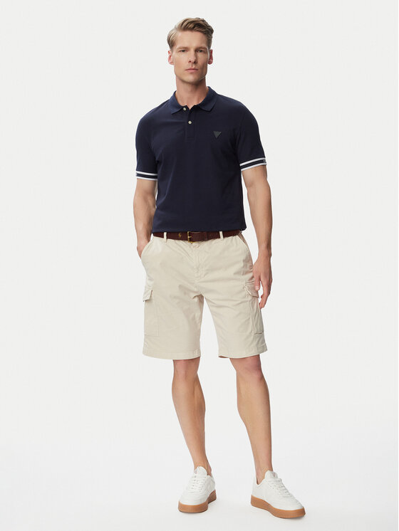 Guess Guess Polo M6GP60 K3076 Azul marino Regular Fit