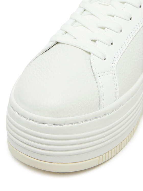 Calvin Klein Jeans Zapatillas Calvin Klein Jeans Bold Flatf Low Lace Mg YW0YW01766 Blanco
