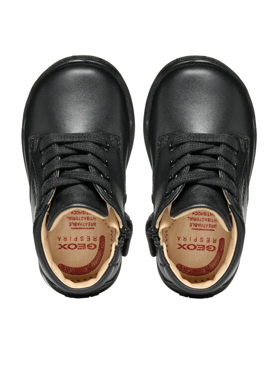 Geox Šnurovacia obuv Geox B Macchia Boy B464NA 08554 C9999 Čierna