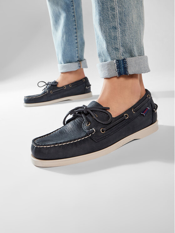 Sebago Mokasyny Sebago Docksides Portland Crazy H 70015H0 Granatowy