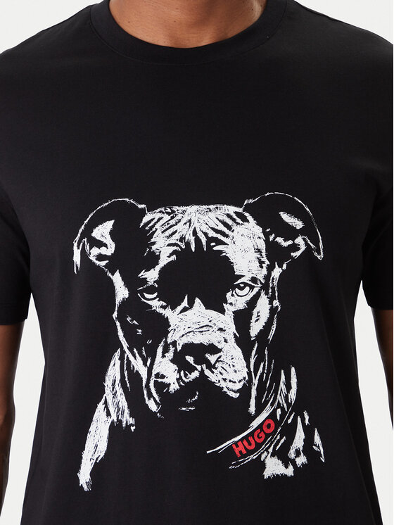 HUGO HUGO Camiseta Dubrox 50553779 Negro Regular Fit