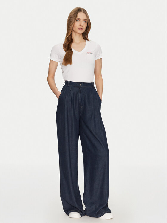 Guess Jeans Guess Jeans Футболка W4YI23 J1314 Білий Slim Fit