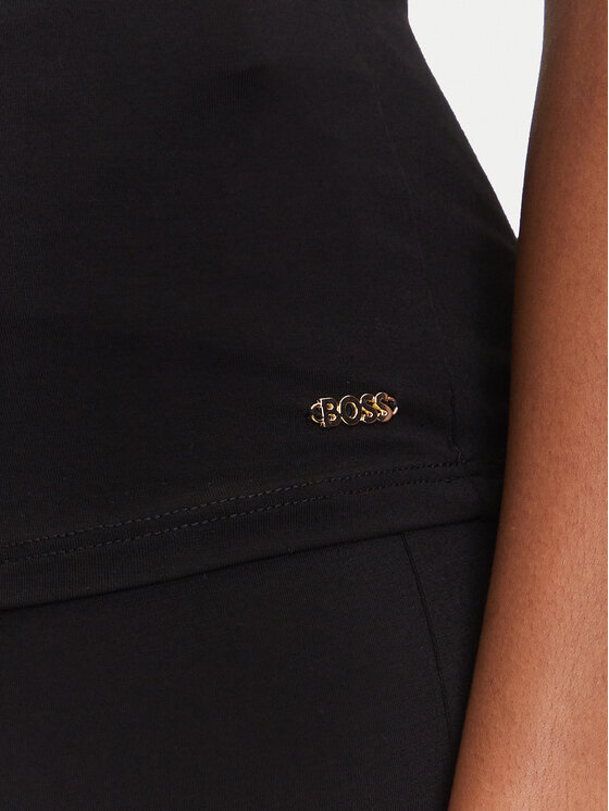 BOSS BOSS Camiseta de pijama Peony 50545590 Negro Regular Fit
