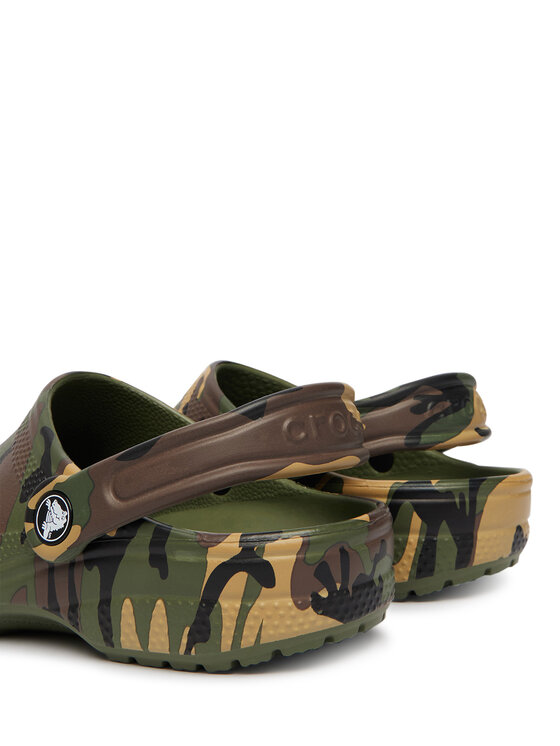 Crocs Шльопанці Crocs Classic Camouflage Clog 211879 Зелений