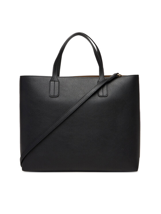 Tommy Hilfiger Дамска чанта Tommy Hilfiger Th Icon Satchel AW0AW18122 Черен