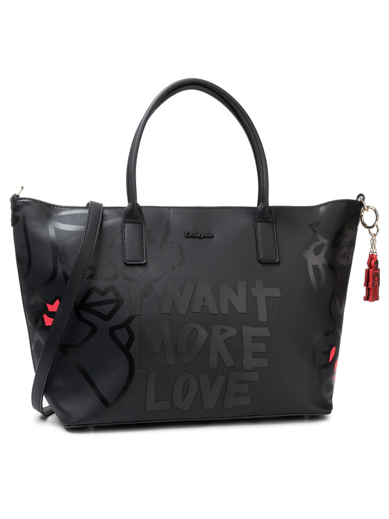 Desigual Τσάντα Desigual 19WAXPAB Μαύρο