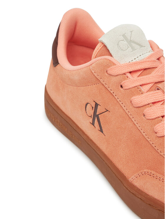 Calvin Klein Jeans Sneakersy Calvin Klein Jeans Classic Cupsole Mix In YW0YW01767 Oranžová