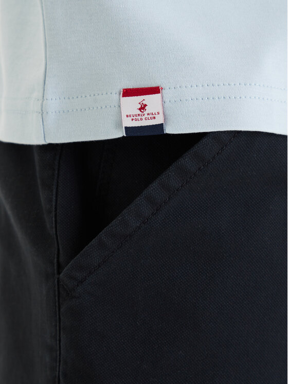 Beverly Hills Polo Club Beverly Hills Polo Club Camiseta W126-BHMTS-1021-23X Azul Regular Fit
