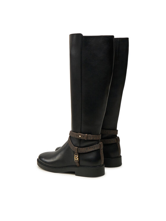 MICHAEL Michael Kors Kozačky MICHAEL Michael Kors Abigail Leather Riding Boot 40F4ABMB7L Černá