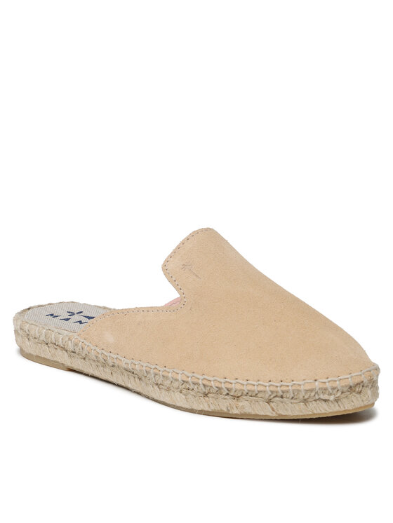 Manebi Еспадрильї Manebi Suede Mules M 1.1 M0 Бежевий