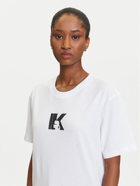 Karl Lagerfeld Jeans Karl Lagerfeld Jeans Camiseta A3W17094 Blanco Regular Fit