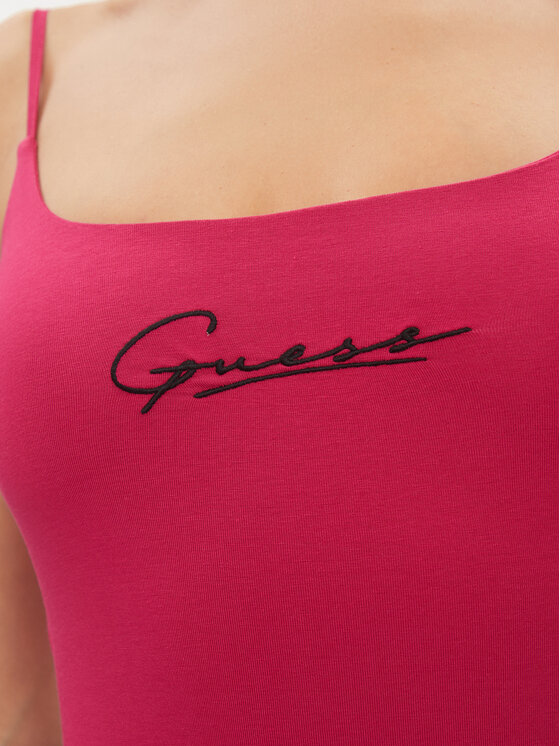 Guess Guess Топ Signature V4RP06 J1314 Рожевий Regular Fit