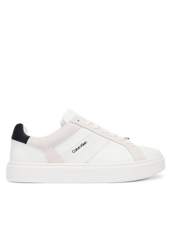 Calvin Klein Αθλητικά Calvin Klein Classic Cupsole Laceup Tape Lth YM0YM01430 Λευκό