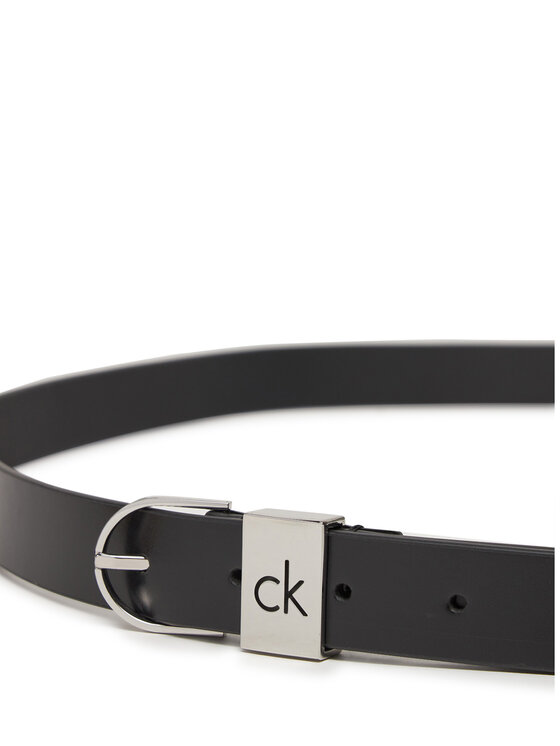 Calvin Klein Dámsky opasok Calvin Klein Ck Loop Rnd Buckle 2.5_Smooth K60K612936 Čierna