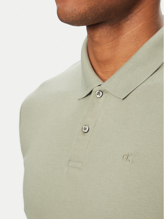 Calvin Klein Calvin Klein Polo LV04LC254G Caqui Slim Fit