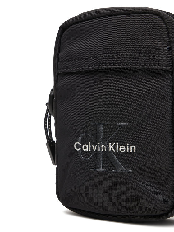 Calvin Klein Мъжка чантичка Calvin Klein Bold Logo Nylon Slim Reporter LV04D3231G Черен