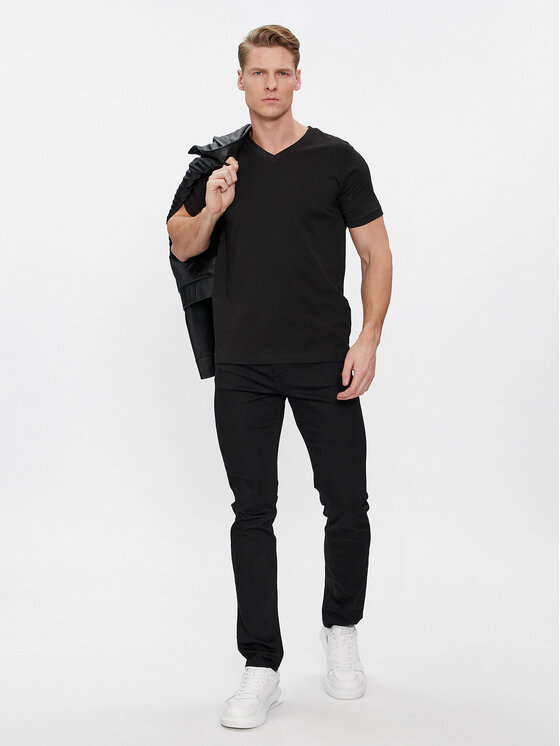 KARL LAGERFELD KARL LAGERFELD Conjunto de camisetas 765001 500298 Negro Slim Fit