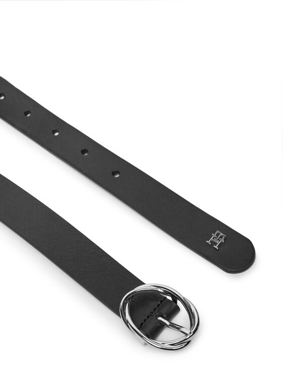 Tommy Hilfiger Dámsky opasok Tommy Hilfiger Th Chic 2.5 Sv AW0AW17931 Čierna