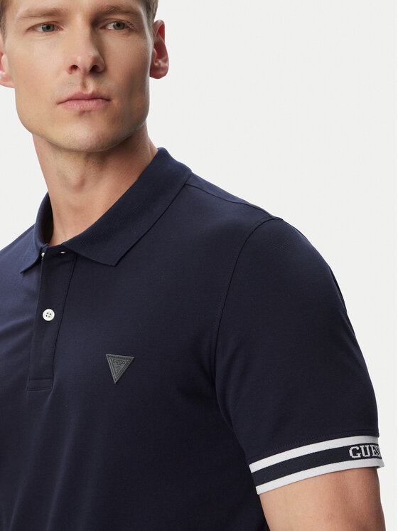 Guess Guess Polo M6GP60 K3076 Azul marino Regular Fit