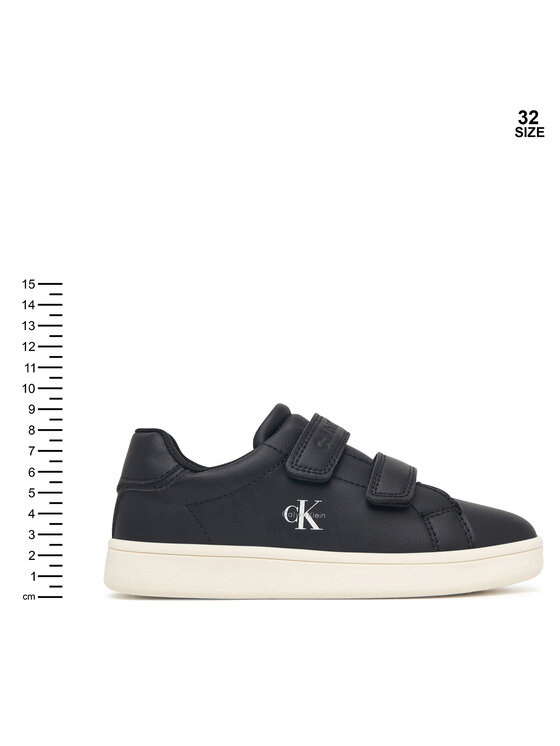 Calvin Klein Snīkeri Calvin Klein Low Cut Velcro Sneaker V1X9-83440-1355 S Melns