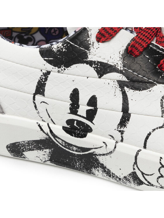 Desigual Sneakersy Desigual Mickey 22SSKP12 Biały