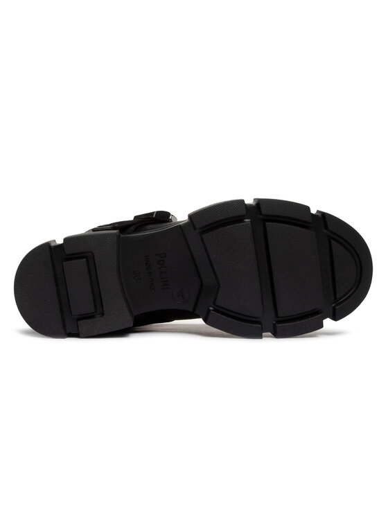 Pollini Oficerki Pollini SA26154G0BTF0000 Czarny