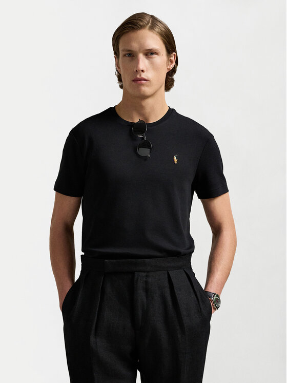 Polo Ralph Lauren Polo Ralph Lauren Футболка 710740727 Чорний Slim Fit