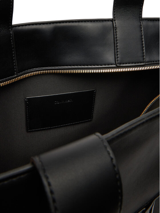 Calvin Klein Torbica Calvin Klein Bold Ck Medium Tote LV04F3218G Crna