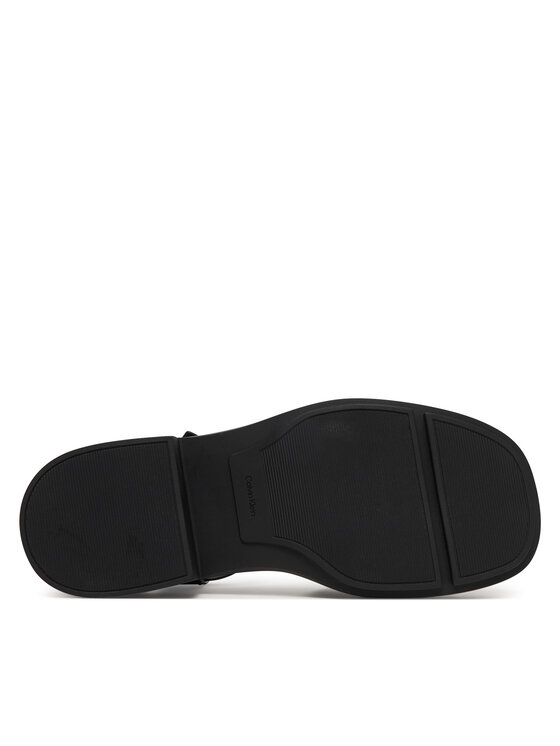 Calvin Klein Sandały Calvin Klein Chunky Sandal Lth Mg HW0HW03131 Czarny