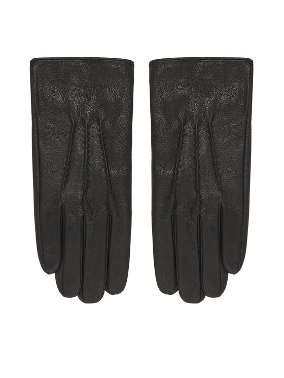 Calvin Klein Vīriešu cimdi Calvin Klein Classic LV04D8034G Melns