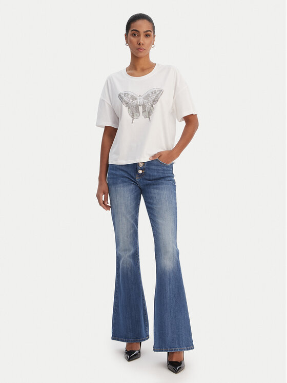Fracomina Fracomina Camiseta FR26ST3046J401N5 Blanco Regular Fit