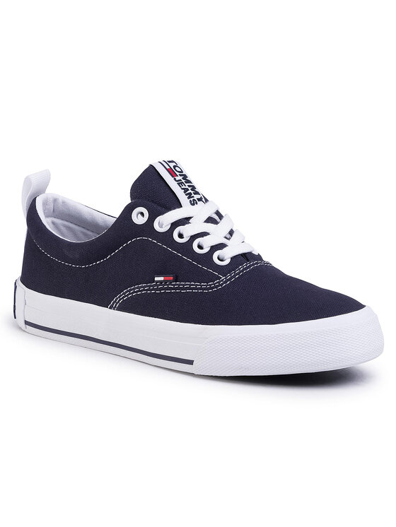 Tommy Jeans Πάνινα παπούτσια Tommy Jeans Lowcut Essential Sneaker EN0EN00794 Σκούρο μπλε