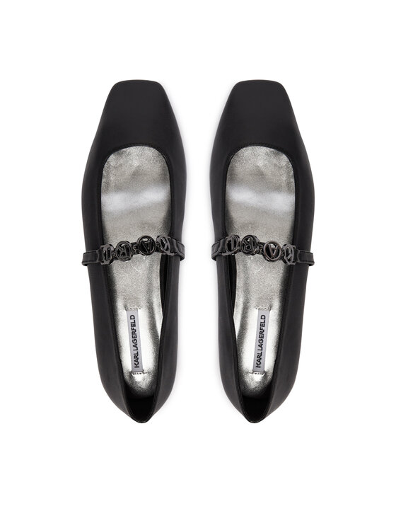 KARL LAGERFELD Балетки KARL LAGERFELD Konnie KL40196 Чорний