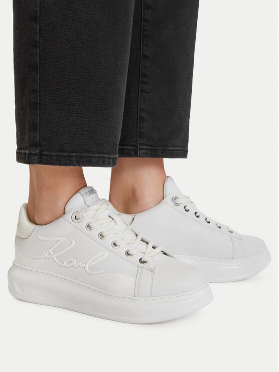 KARL LAGERFELD Sneakersy KARL LAGERFELD Kapri KL62548F Biela