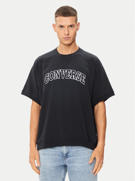Converse Converse T-shirt M Retro Chuck Ss Crew 10026428-A01 Crna Regular Fit