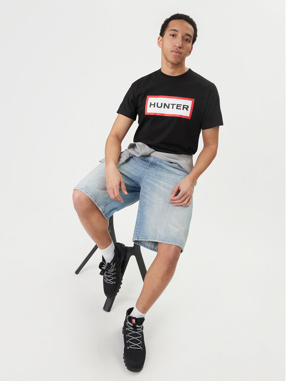Hunter Hunter Футболка Halton HARM0019252 Чорний Regular Fit