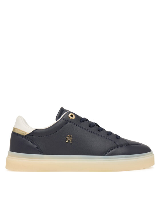 Tommy Hilfiger Sneakersy Tommy Hilfiger Th Chic Sneaker Elevated FW0FW09400 Granatowy